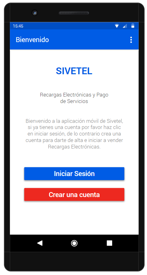 sivetel aplicación móvil